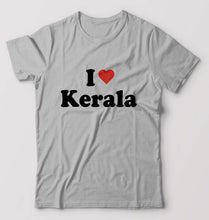 Load image into Gallery viewer, I Love Kerala T-Shirt for Men-Grey Melange-Ektarfa.online