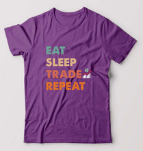 Load image into Gallery viewer, Share Market(Stock Market) T-Shirt for Men-Purple-Ektarfa.online