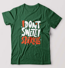 Load image into Gallery viewer, Gym Sweat T-Shirt for Men-Bottle Green-Ektarfa.online