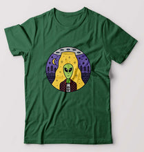 Load image into Gallery viewer, Alien T-Shirt for Men-Bottle Green-Ektarfa.online