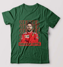 Load image into Gallery viewer, Sebastian Vettel F1 T-Shirt for Men-Bottle Green-Ektarfa.online