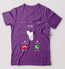 Load image into Gallery viewer, Goa Calling T-Shirt for Men-Purple-Ektarfa.online