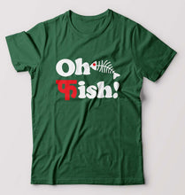 Load image into Gallery viewer, Fish Funny T-Shirt for Men-Bottle Green-Ektarfa.online
