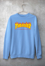 Load image into Gallery viewer, Thrasher Unisex Sweatshirt for Men/Women-Baby Blue-Ektarfa.online