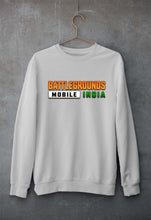 Load image into Gallery viewer, Battlegrounds Mobile India (BGMI) Unisex Sweatshirt for Men/Women-Grey Melange-Ektarfa.online