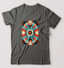 Load image into Gallery viewer, Psychedelic Peace and Love T-Shirt for Men-Charcoal-Ektarfa.online