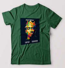 Load image into Gallery viewer, 2Pac Tupac T-Shirt for Men-Bottle Green-Ektarfa.online