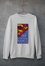 Load image into Gallery viewer, Superman Superhero Unisex Sweatshirt for Men/Women-Grey Melange-Ektarfa.online