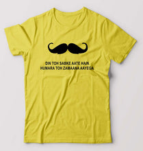 Load image into Gallery viewer, Mustache T-Shirt for Men-Yellow-Ektarfa.online