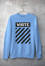 Load image into Gallery viewer, off white Unisex Sweatshirt for Men/Women-Baby Blue-Ektarfa.online