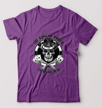 Load image into Gallery viewer, Poker T-Shirt for Men-Purple-Ektarfa.online