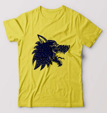 Load image into Gallery viewer, Wolf T-Shirt for Men-Yellow-Ektarfa.online