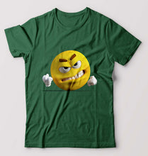 Load image into Gallery viewer, Angry Emoji T-Shirt for Men-Bottle Green-Ektarfa.online