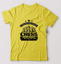 Load image into Gallery viewer, Viswanathan Anand Chess T-Shirt for Men-Yellow-Ektarfa.online