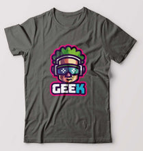 Load image into Gallery viewer, Geek T-Shirt for Men-Charcoal-Ektarfa.online