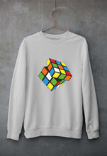 Load image into Gallery viewer, Rubik's Cube Unisex Sweatshirt for Men/Women-Grey Melange-Ektarfa.online