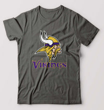Load image into Gallery viewer, Vikings T-Shirt for Men-Charcoal-Ektarfa.online