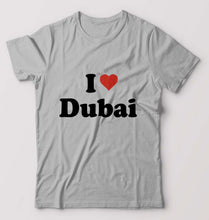 Load image into Gallery viewer, I Love Dubai T-Shirt for Men-Grey Melange-Ektarfa.online