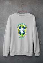 Load image into Gallery viewer, Brazil Football Unisex Sweatshirt for Men/Women-Grey Melange-Ektarfa.online