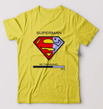 Load image into Gallery viewer, Superman Gym T-Shirt for Men-Yellow-Ektarfa.online