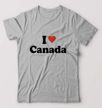 Load image into Gallery viewer, I Love Canada T-Shirt for Men-Grey Melange-Ektarfa.online