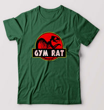 Load image into Gallery viewer, Gym Rat T-Shirt for Men-Dark Green-Ektarfa.online