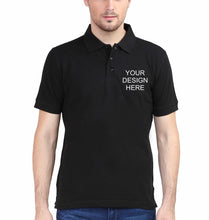 Load image into Gallery viewer, Customized-Custom-Personalized Polo T-Shirt for Men-Black-Ektarfa.online