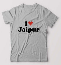 Load image into Gallery viewer, I Love Jaipur T-Shirt for Men-Grey Melange-Ektarfa.online