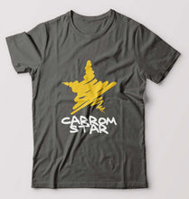 Load image into Gallery viewer, Carrom Star T-Shirt for Men-Charcoal-Ektarfa.online