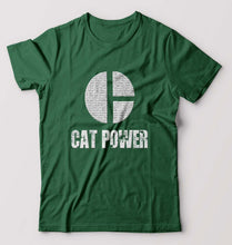Load image into Gallery viewer, Cat Power T-Shirt for Men-Bottle Green-Ektarfa.online