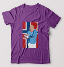 Load image into Gallery viewer, Erling Haaland T-Shirt for Men-Purple-Ektarfa.online