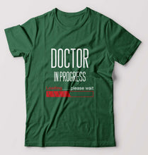 Load image into Gallery viewer, Doctor in progress T-Shirt for Men-Bottle Green-Ektarfa.online