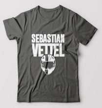 Load image into Gallery viewer, Sebastian Vettel F1 T-Shirt for Men-Charcoal-Ektarfa.online
