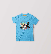 Load image into Gallery viewer, Demon Slayer Kids T-Shirt for Boy/Girl-Light Blue-Ektarfa.online