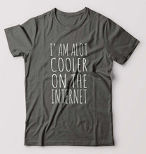 Load image into Gallery viewer, Internet T-Shirt for Men-Charcoal-Ektarfa.online