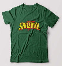 Load image into Gallery viewer, The Power of Shazam! T-Shirt for Men-Bottle Green-Ektarfa.online