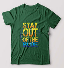 Load image into Gallery viewer, PUBG Stay Out Of The Blue T-Shirt for Men-Bottle Green-Ektarfa.online