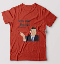 Load image into Gallery viewer, Michael Scott T-Shirt for Men-Brick Red-Ektarfa.online
