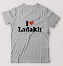 Load image into Gallery viewer, I Love Ladakh T-Shirt for Men-Grey Melange-Ektarfa.online