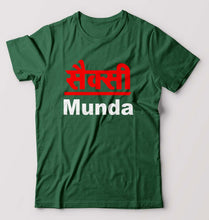 Load image into Gallery viewer, Sexy Munda T-Shirt for Men-Bottle Green-Ektarfa.online