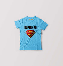 Load image into Gallery viewer, Superman Superhero Kids T-Shirt for Boy/Girl-Light Blue-Ektarfa.online