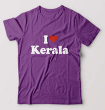 Load image into Gallery viewer, I Love Kerala T-Shirt for Men-Purple-Ektarfa.online