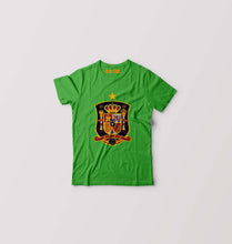 Load image into Gallery viewer, Spain Football Kids T-Shirt for Boy/Girl-Flag Green-Ektarfa.online
