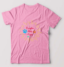 Load image into Gallery viewer, Dog Positive Vibes T-Shirt for Men-Light Baby Pink-Ektarfa.online