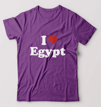 Load image into Gallery viewer, I Love Egypt T-Shirt for Men-Purple-Ektarfa.online