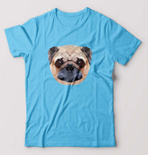 Load image into Gallery viewer, Pug Dog T-Shirt for Men-Light Blue-Ektarfa.online