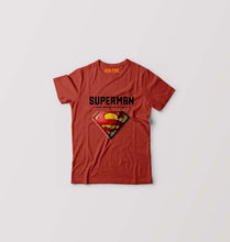 Load image into Gallery viewer, Superman Superhero Kids T-Shirt for Boy/Girl-Brick Red-Ektarfa.online