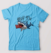 Load image into Gallery viewer, Shark T-Shirt for Men-Light Blue-Ektarfa.online
