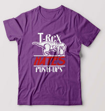 Load image into Gallery viewer, T-Rex Gym Funny T-Shirt for Men-Purple-Ektarfa.online