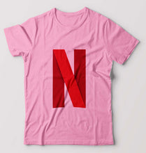 Load image into Gallery viewer, Netflix T-Shirt for Men-Light Baby Pink-Ektarfa.online